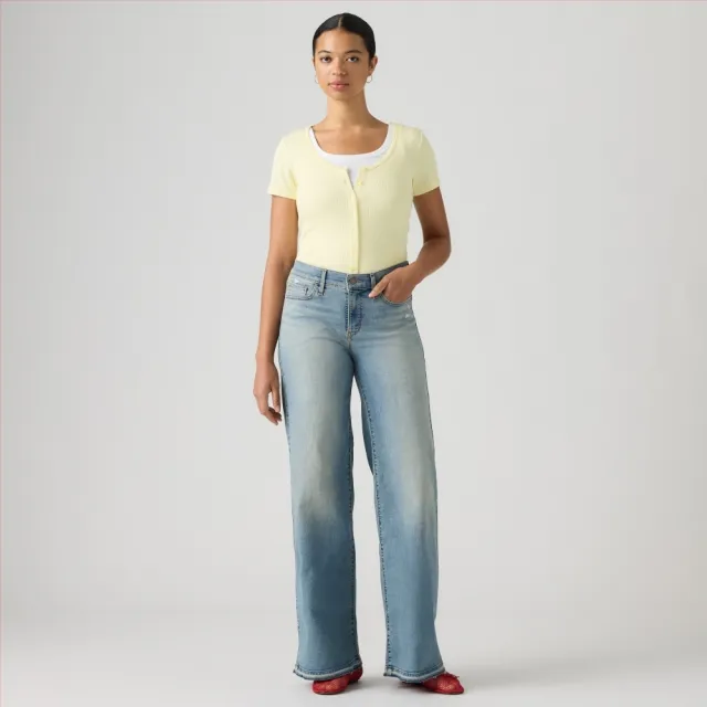 【LEVIS】女生牛仔褲 直筒褲 寬褲 錐形褲 女生褲子 提臀 多款任選 熱賣單品