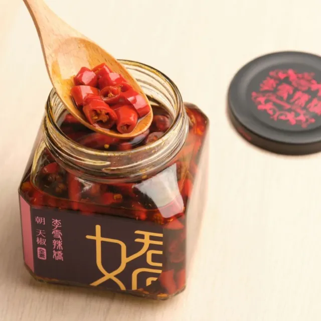 【李雪辣嬌】辣朝天椒280克(全素) 沾醬/拌醬/辣椒醬/調味料/拌麵醬