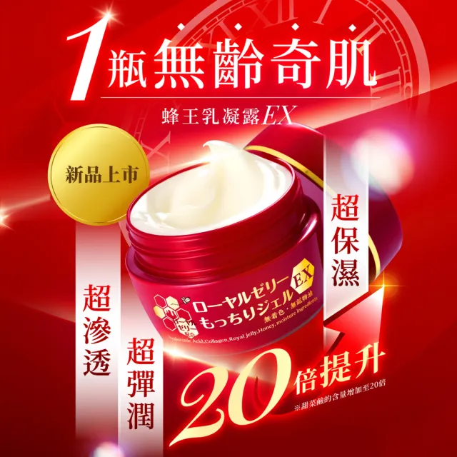 【OZIO 歐姬兒】最強美白抗老1+1組合 蜂王乳凝露EX+QQ潤白凝露EX(贈乳霜20g*2/抗老/保濕)