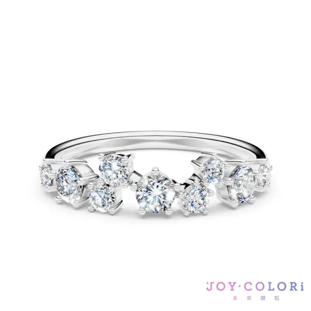 【JOY COLORi 未來鑽石】10K金 鑽石戒指 拾光繁花(培育鑽石 RW0507LG)