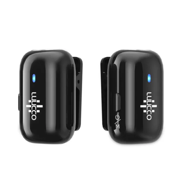 【LUUCCO】MiniPods 一對二無線領夾麥克風｜手機直播/訪談/錄音｜繽紛多彩(#麥克風#藍芽麥克風)