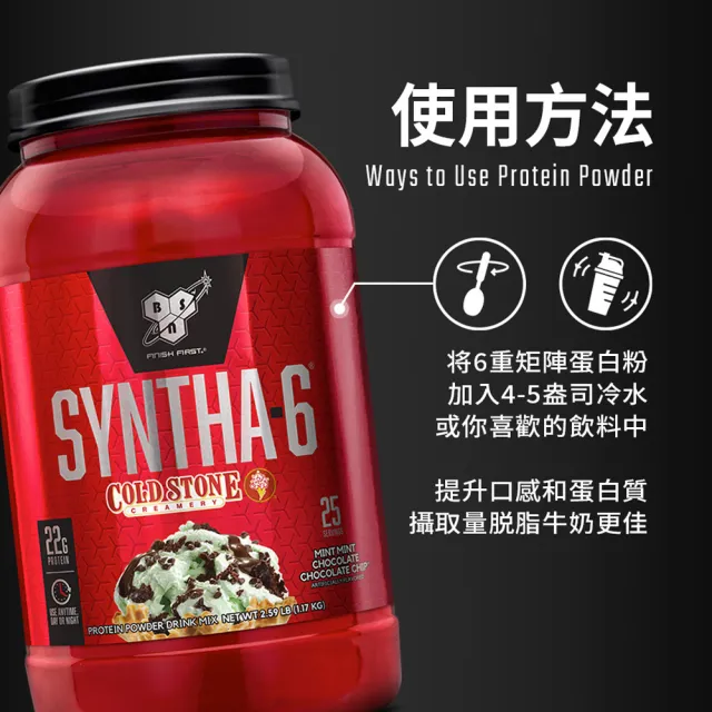 【BSN 畢斯恩】Syntha-6 頂級綜合乳清蛋白 4.56磅/5磅(多口味可選)