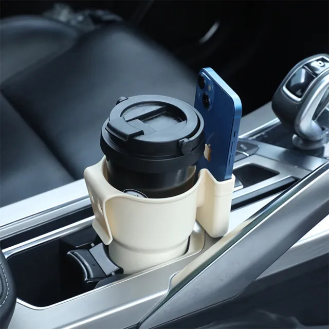 車用 二合一手機飲料架(出風口夾 水杯架 萬用杯架 機車飲料架 車門飲料架 置物架)