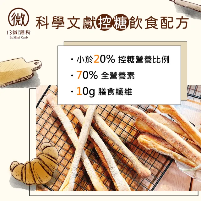 【i3微澱粉】低糖魔法餅乾棒80gx3袋(271控糖配方 高蛋白 零食 飽足感)