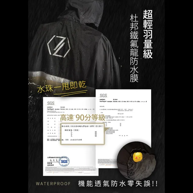 【CHECK2CHECK】C2C側開秒穿後背包極鋒雨衣(送秒穿雨鞋套)