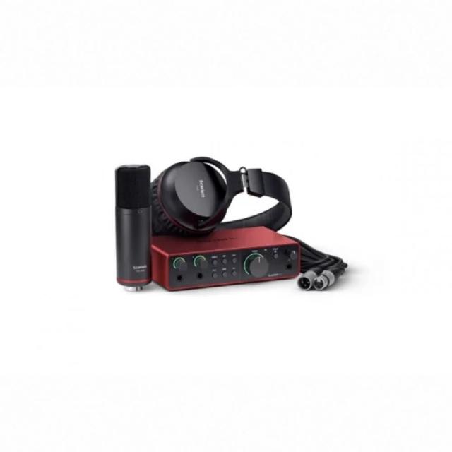 Focusrite Scarlett 4th Gen 第4代 2i2 Studio 錄音介面套組 含 USB 線以及麥克風線(公司貨保證)