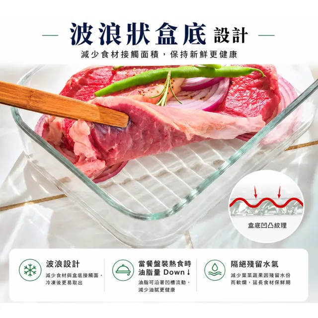 【Glasslock】韓國製 櫻花粉晶透美型收納 強化玻璃保鮮盒 7件組(兩款任選/可冷凍/堆疊/食材分裝/備料)