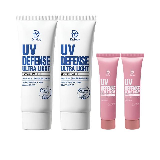 【Dr. May 美博士】專業隔離高效防曬乳 SPF50+PA++++60ml 二入組(海洋友善 戶外防水 身體適用)