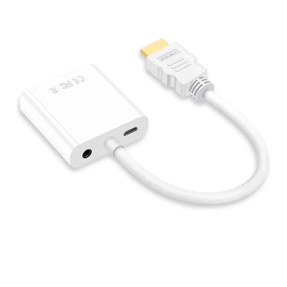 HDMI to VGA轉接線-外接電源音源版