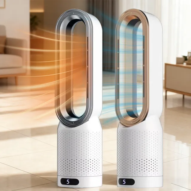 【巧可】20寸冷暖兩用循環電扇 濾網淨化工業風扇 桌面立式風扇 落地扇 冬季暖風扇 暖風機 遙控式無葉風扇