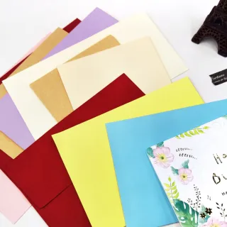 【SEASON 四季紙品禮品】42K素色信封組 小信封(多彩 大份量 RA5042)