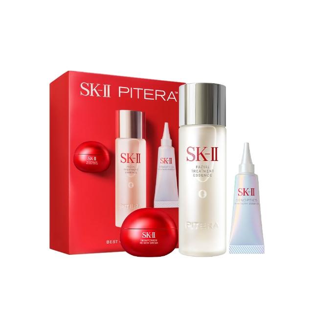 【SK-II】官方直營 PITERA™新客組入門晶透奇肌套裝(青春露75ml+小燈泡精華10ml+活膚霜15g)