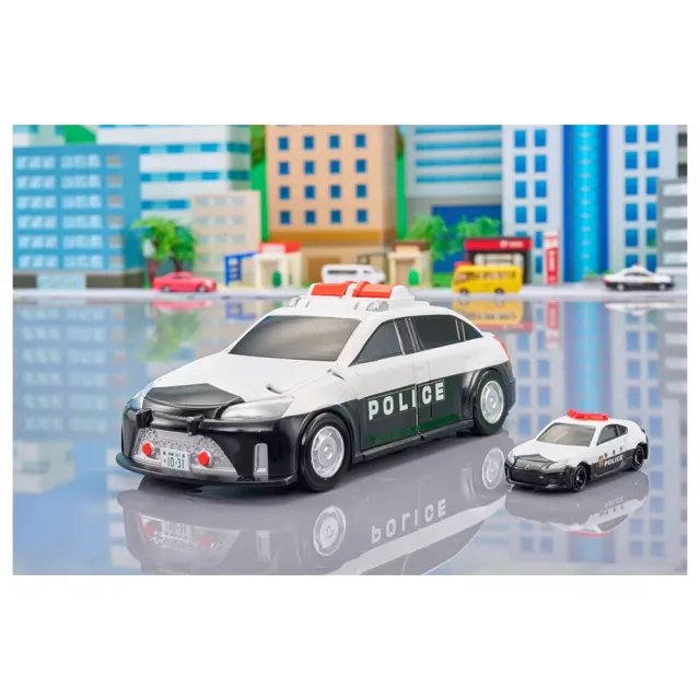 【TOMICA】變形警察車(附小車)
