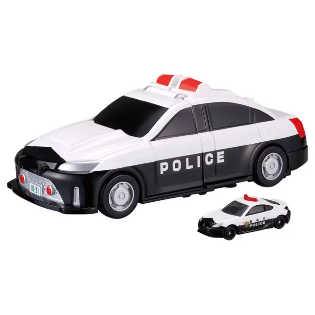 【TOMICA】變形警察車(附小車)