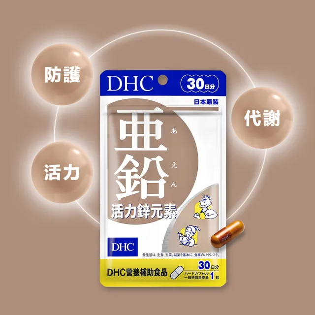 【DHC】美力黃金組(活力鋅元素30日份+持續型生物素30日份 補充活力/強韌茂密)
