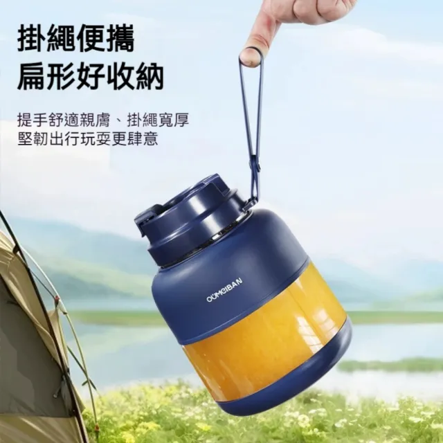 【銘利萊】無線電動榨汁杯 800-1300ML USB充電 戶外隨行杯 雙杯蓋榨汁機 鮮榨攪拌機 果汁機