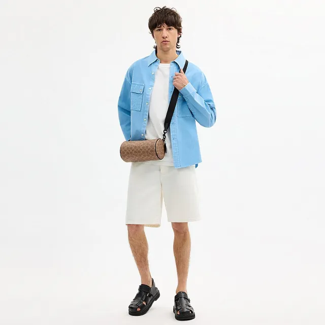 【COACH】蔻馳官方直營 ANDRE 24 BARREL手袋 斜背包-多色任選(CET75/CET81/CET87)