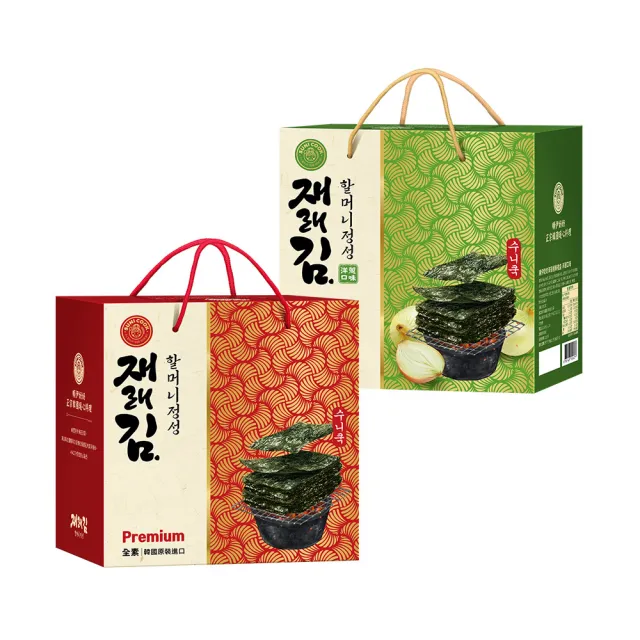 【SUNI COOK 順伊奶奶】海苔經典禮盒(原味81g／洋蔥口味90g／綜合口味)