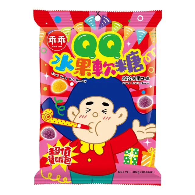 【乖乖】QQ水果軟糖 300G(超值量販包)