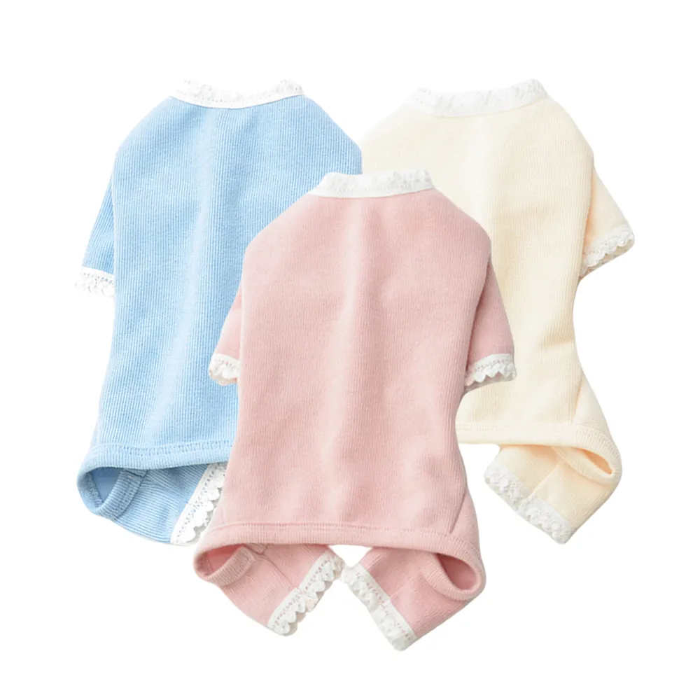 【pettrip】花邊四腳衣(秋冬款寵物服飾 寵物打底衣 內搭衣 貓狗衣服)