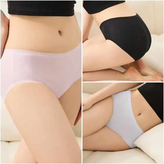 【EASY SHOP】iMEWE-莫代爾蠶絲面膜中腰內褲(任選一色)