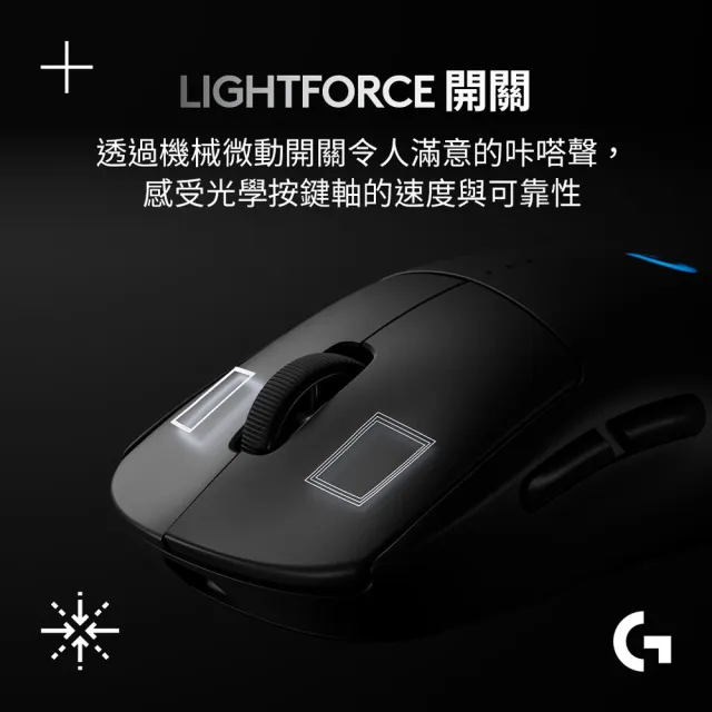 【Logitech G】PRO 2 LIGHTSPEED 無線電競滑鼠(桃紅 GPW2)