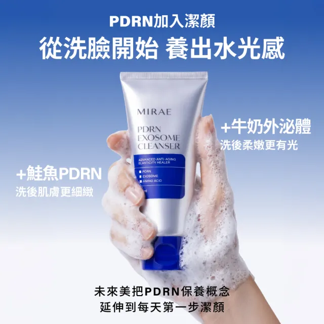 【MIRAE 未來美】專業院線韓國PDRN水光潔顏乳80ml （2入/組）