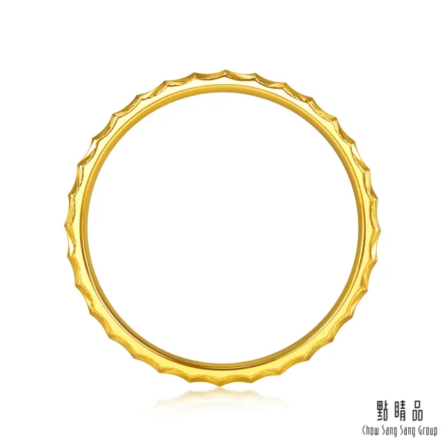 【點睛品】金波流光 黃金戒指_計價黃金(港圍11)