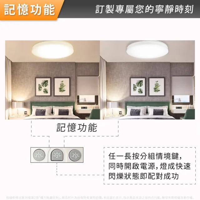 【Everlight 億光】50W 星晴 5-6坪 調光調色 LED 吸頂燈 天花板燈具 遙控切換 四種情境(最暢銷款) 全電壓
