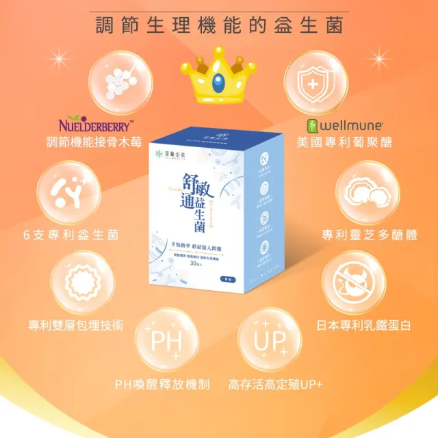 【荃贏全美】舒敏通益生菌x2盒組(共60包；葡萄口味)