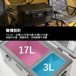 【Barrack 09】AMMOCHILL 雙槽單溫控車載行動冰箱 20L 保冰箱 行動冰箱 露營冰箱 -20℃迅速製冷 逐露天下