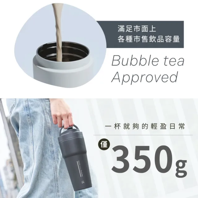 【WOKY 沃廚】純鈦渾圓杯(Pure Ti) 770ml-附彈跳吸管(鈦杯/保溫瓶/吸管杯/咖啡杯)