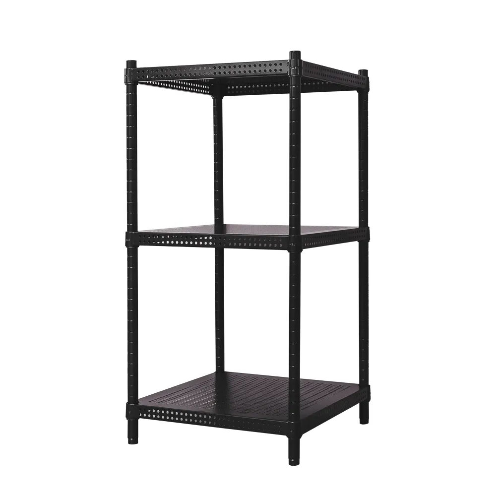 【dayneeds 日需百備】極致美學 45x45x75公分烤漆三層架(沖孔鐵架/收納層架/展示架/層架/鐵架)