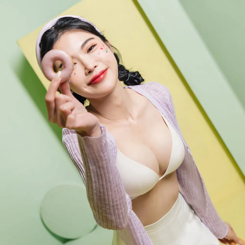 【EASY SHOP】Banana Pie-IN ECO-多巴胺無鋼圈Bikini Bra(雪糕白)