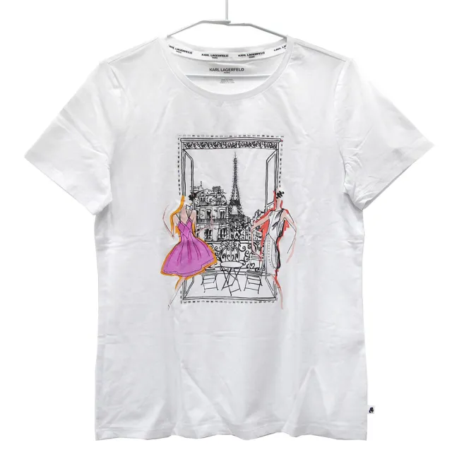【KARL LAGERFELD 卡爾】圓領短袖棉T(多款、多色)