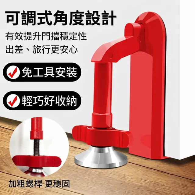 【FONMOST】門擋 門擋器 門阻器 阻門器 防滑門擋 可調式門擋 旅行門擋 飯店門擋 門縫固定器  安全門擋