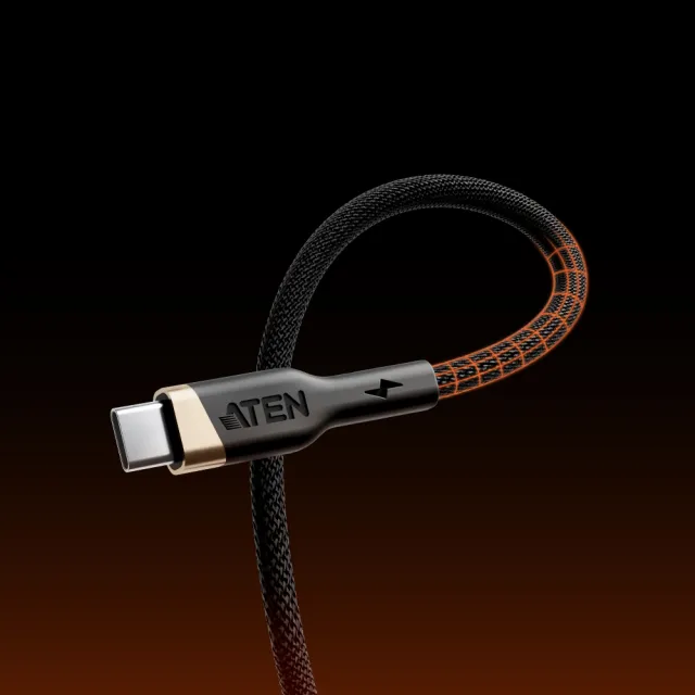 【ATEN】2M 240W USB-C to USB-C 編織充電線 充電線 傳輸線 手機線 手機平板 iPhone18充電線 (2L-3102P240)
