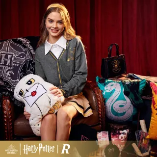 【Harry Potter 哈利波特】周邊商品正版授權時尚白色貓頭鷹嘿美鳥毛絨枕可愛質感抱枕沙發擺飾生日聖誕禮物