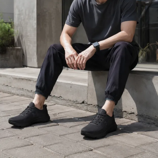 【UNDER ARMOUR】UA 男 Charged Pursuit 3 慢跑鞋_3024878-002(黑色)