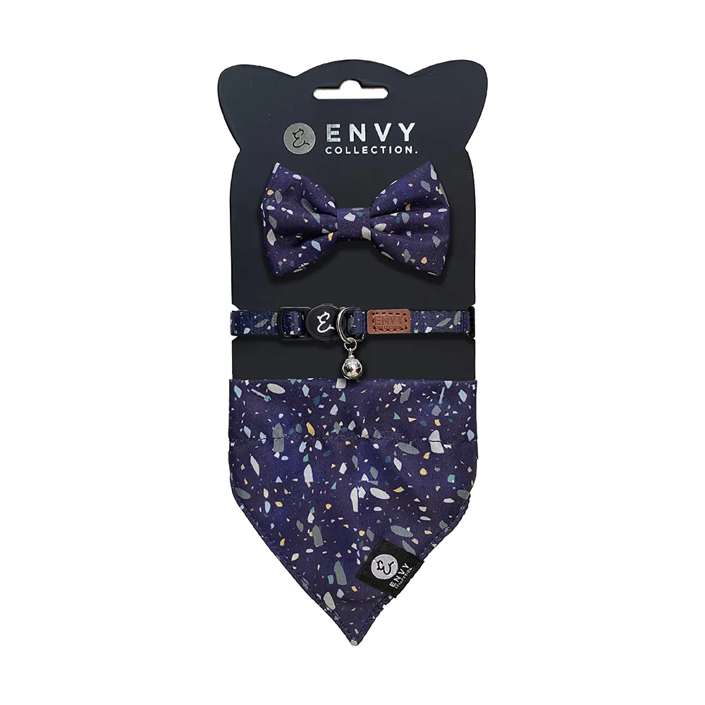 【ENVY COLLECTION】貓頸圈 碎石狂想曲三件組(頸圈領結領巾)
