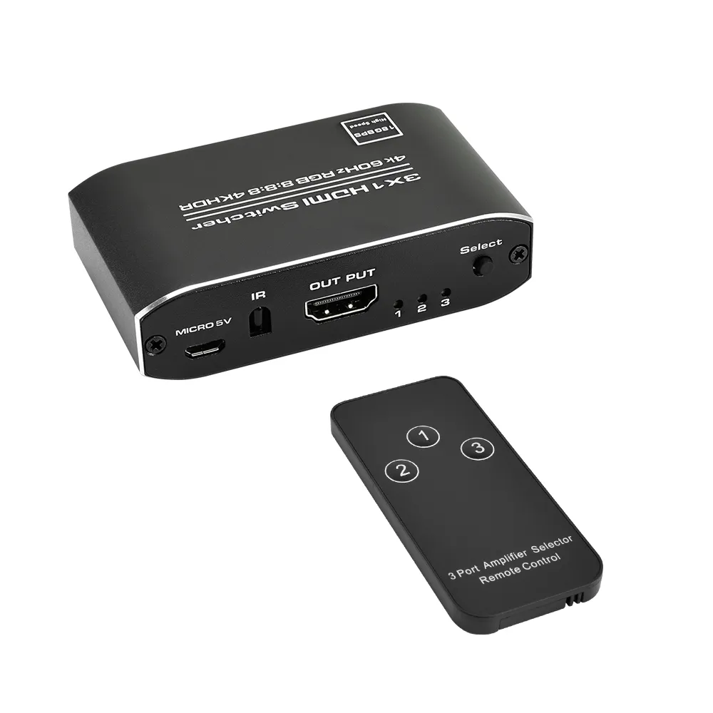 【TOWNWARD 大城科技】HDMI 2.0 三進一出 切換器 4K 60Hz HDR(電視 電腦 3進1出 型號:HSW-3155)