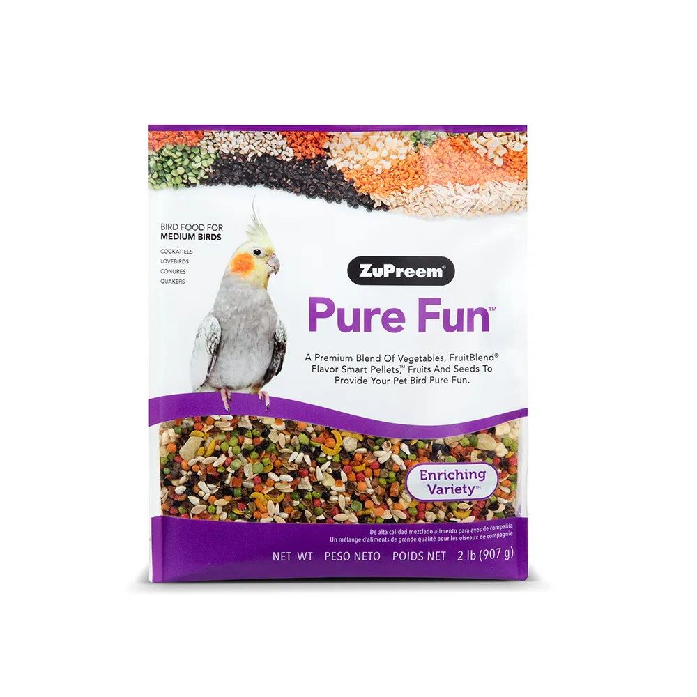 【Zupreem 美國路比爾】綜合水果大餐-中小型鸚鵡鳥飼2lb料(鳥飼料、鸚鵡飼料、滋養丸、蔬果大餐)