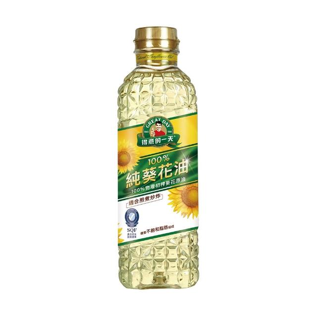 【得意的一天】100%純葵花油1L 中元普渡 (好油推薦)