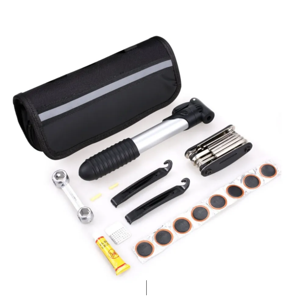 【May Shop】騎行必備 自行車多功能修車工具包(包含內置工具)