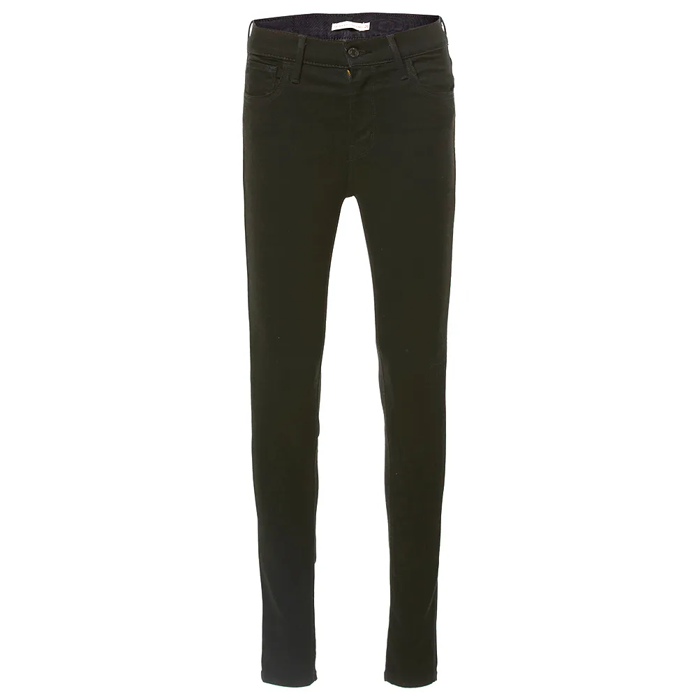 【LEVIS】女款 720高腰超緊身窄管/超彈力牛仔長褲/天絲棉/黑皮牌/黑色基本款 熱賣單品 52797-0000