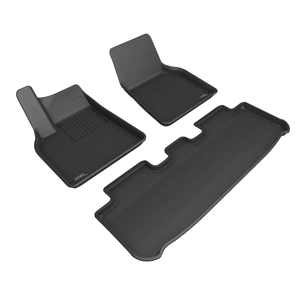【3D】卡固立體汽車踏墊適用於Tesla Model Y 2023-2024/3之前(限定後驅、單馬達使用)
