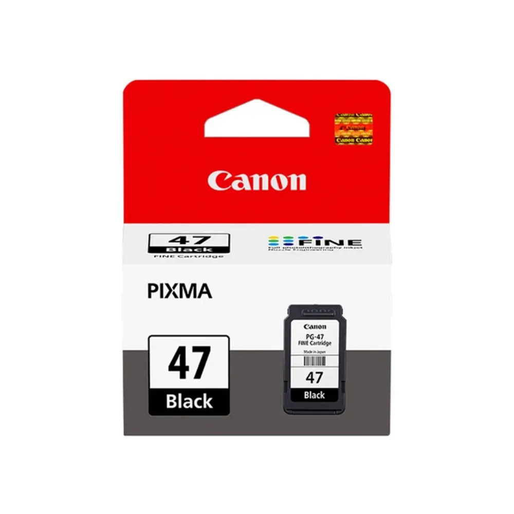 【Canon】官方直營 PG-47 日本製原廠原裝  黑色墨水匣(適用E3470/E400)