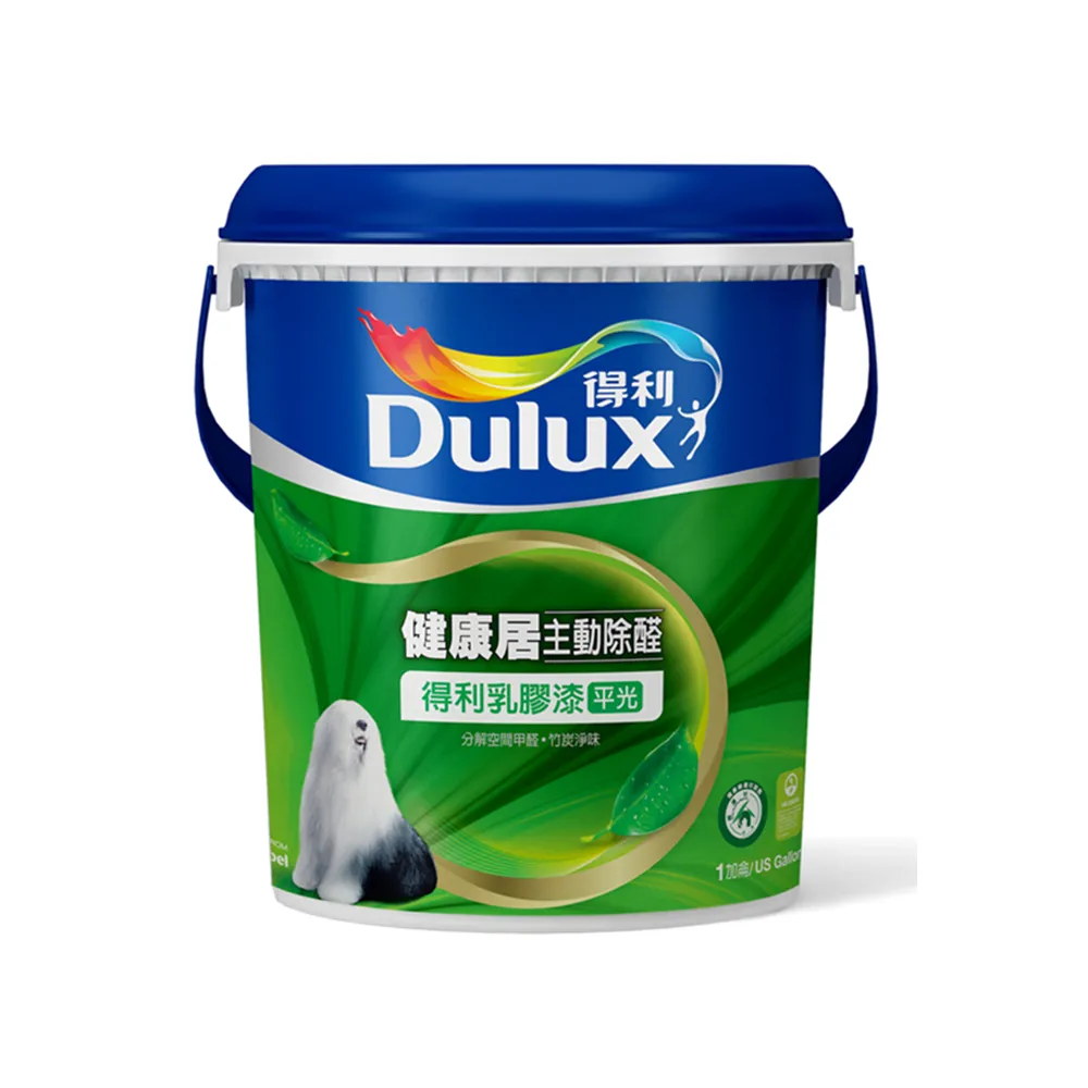 【得利】竹炭健康居抗甲醛乳膠漆 玫瑰白 1G