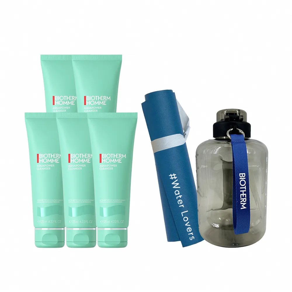 【Biotherm 碧兒泉】男仕 活泉多水潔顏露囤貨組 125mlx5(BIOTHERM男性保養)