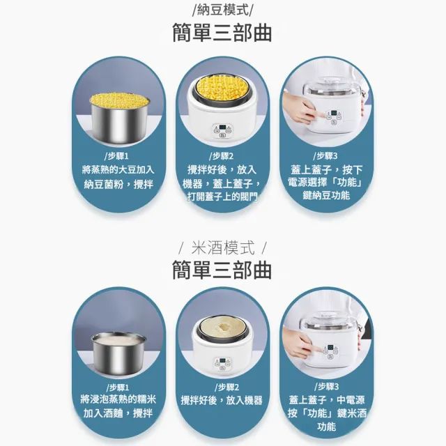 【RTAKO】多功能優格機 酸奶機 納豆機 1L全自動 米酒發酵機 優格製作機 智能恆溫 定時發酵 自製優格